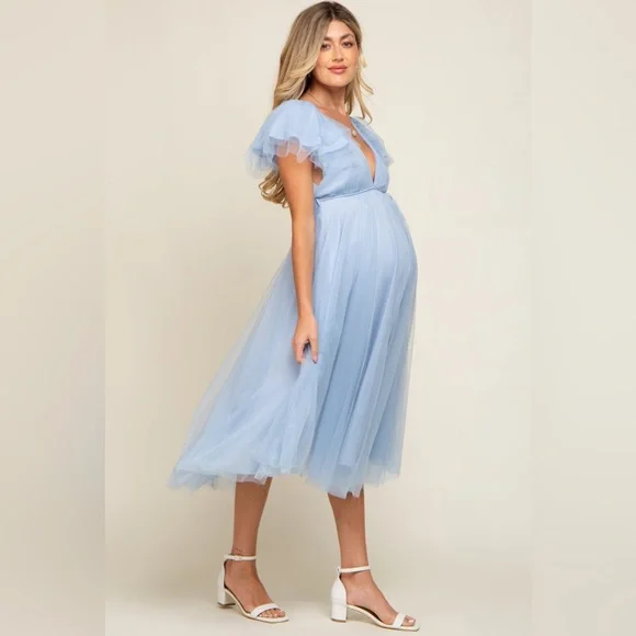 Pinkblush tulle midi dress nwot - Picture 2 of 7